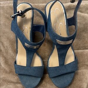 Jessica Simpson Denim Blue Sandals